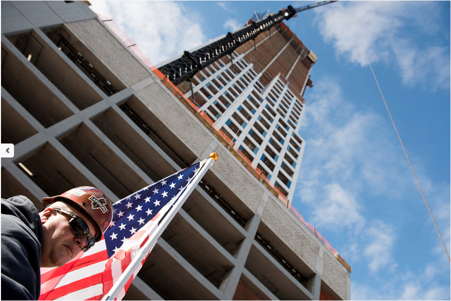 From atop new tower, everything else in Jersey City is down